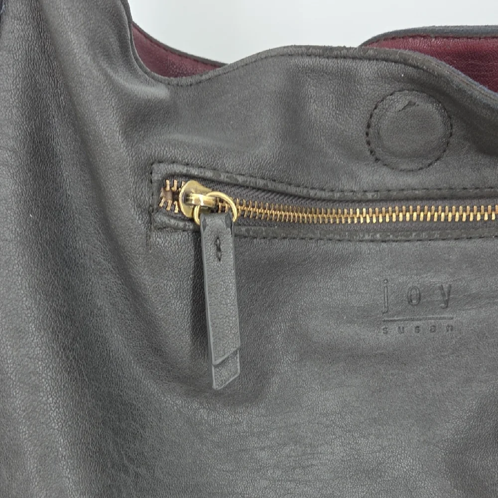 Joy Susan Charcoal Gray Hobo Bag
